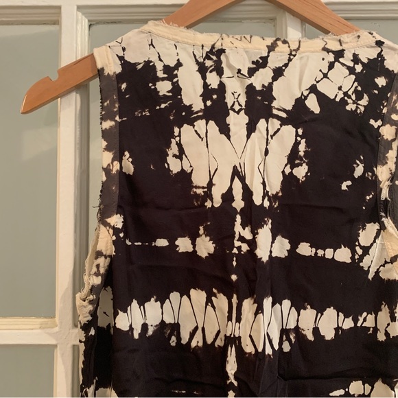 Satin tie dye young fabulous and broke tank top- like new - medium - Picture 3 of 6